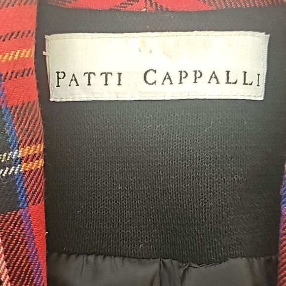 Patti Cappalli vintage plaid and black sweater blazer size small - Picture 8 of 16